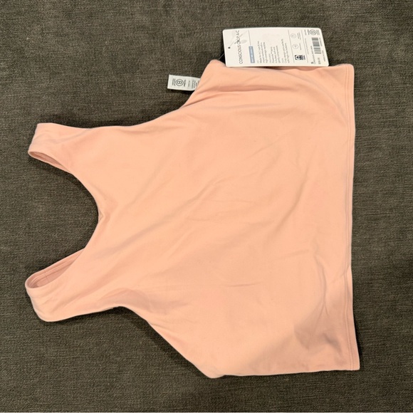 NWT Athleta Conscious Crop Bra Tank Small A-C light pink - Picture 1 of 4
